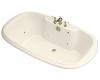 Kohler Revival K-1375-HJ-S1 Biscuit Satin 6' Whirlpool Bath Tub with Custom Pump Location
