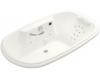 Kohler Revival K-1375-LM-0 White 6' Whirlpool Bath Tub with Massage Experience and Left-Hand Pump