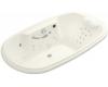 Kohler Revival K-1375-LV-58 Thunder Grey 6' Whirlpool Bath Tub with Spa/Massage Experience and Left-Hand Pump