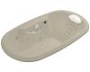 Kohler Revival K-1375-LV-G9 Sandbar 6' Whirlpool Bath Tub with Spa/Massage Experience and Left-Hand Pump