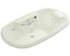 Kohler Revival K-1375-LV-NG Tea Green 6' Whirlpool Bath Tub with Spa/Massage Experience and Left-Hand Pump