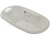Kohler Revival K-1375-RM-95 Ice Grey 6' Whirlpool Bath Tub with Massage Experience and Right-Hand Pump