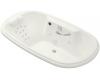 Kohler Revival K-1375-RM-S2 White Satin 6' Whirlpool Bath Tub with Massage Experience and Right-Hand Pump