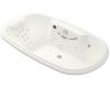 Kohler Revival K-1375-RV-0 White 6' Whirlpool Bath Tub with Spa/Massage Experience and Right-Hand Pump