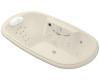 Kohler Revival K-1375-RV-47 Almond 6' Whirlpool Bath Tub with Spa/Massage Experience and Right-Hand Pump