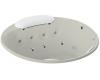 Kohler RiverBath K-1394-H3-95 Ice Grey 66" Round Whirlpool Bath Tub