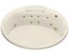 Kohler RiverBath K-1397-H3-47 Almond 75" Round Whirlpool Bath Tub