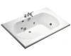 Kohler Memoirs K-1418-HC-0 White 6' Whirlpool Bath Tub with Custom Pump Location
