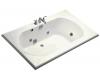 Kohler Memoirs K-1418-HC-52 Navy 6' Whirlpool Bath Tub with Custom Pump Location