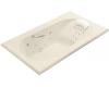 Kohler Memoirs K-1418-V-47 Almond 6' Whirlpool Bath Tub with Spa/Massage Experience