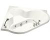 Kohler Cornerstone K-1433-HM-0 White Whirlpool Bath Tub with Custom Pump Location