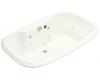 Kohler Portrait K-1457-AH-0 White 5.5' Whirlpool Bath Tub with Spa Experience