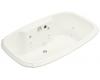 Kohler Portrait K-1457-AH-S2 White Satin 5.5' Whirlpool Bath Tub with Spa Experience