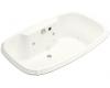 Kohler Portrait K-1457-CT-0 White 5.5' Whirlpool Bath Tub with Relax Experience