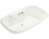 Kohler Portrait K-1457-CT-S2 White Satin 5.5' Whirlpool Bath Tub with Relax Experience