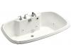 Kohler Portrait K-1457-HJ-0 White 5.5' Whirlpool Bath Tub with Custom Pump Location