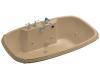 Kohler Portrait K-1457-HJ-33 Mexican Sand 5.5' Whirlpool Bath Tub with Custom Pump Location