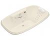 Kohler Portrait K-1457-LM-47 Almond 5.5' Whirlpool Bath Tub with Massage Experience and Left-Hand Pump