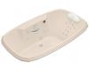 Kohler Portrait K-1457-LM-55 Innocent Blush 5.5' Whirlpool Bath Tub with Massage Experience and Left-Hand Pump