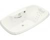 Kohler Portrait K-1457-LM-S2 White Satin 5.5' Whirlpool Bath Tub with Massage Experience and Left-Hand Pump