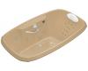 Kohler Portrait K-1457-LV-33 Mexican Sand 5.5' Whirlpool Bath Tub with Spa/Massage Experience and Left-Hand Pump