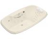 Kohler Portrait K-1457-LV-47 Almond 5.5' Whirlpool Bath Tub with Spa/Massage Experience and Left-Hand Pump