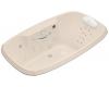 Kohler Portrait K-1457-LV-55 Innocent Blush 5.5' Whirlpool Bath Tub with Spa/Massage Experience and Left-Hand Pump