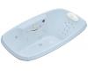 Kohler Portrait K-1457-LV-6 Skylight 5.5' Whirlpool Bath Tub with Spa/Massage Experience and Left-Hand Pump