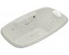 Kohler Portrait K-1457-LV-95 Ice Grey 5.5' Whirlpool Bath Tub with Spa/Massage Experience and Left-Hand Pump