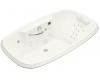 Kohler Portrait K-1457-LV-S2 White Satin 5.5' Whirlpool Bath Tub with Spa/Massage Experience and Left-Hand Pump