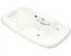 Kohler Portrait K-1457-RV-0 White 5.5' Whirlpool Bath Tub with Spa/Massage Experience and Right-Hand Pump