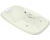 Kohler Portrait K-1457-RV-NG Tea Green 5.5' Whirlpool Bath Tub with Spa/Massage Experience and Right-Hand Pump