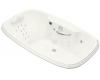 Kohler Portrait K-1457-RV-S2 White Satin 5.5' Whirlpool Bath Tub with Spa/Massage Experience and Right-Hand Pump