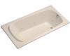 Kohler Portrait K-1460-H2-55 Innocent Blush 6' Whirlpool Bath Tub with Right-Hand Drain