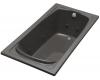 Kohler Portrait K-1460-H2-58 Thunder Grey 6' Whirlpool Bath Tub with Right-Hand Drain