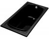 Kohler Portrait K-1460-H2-7 Black Black 6' Whirlpool Bath Tub with Right-Hand Drain