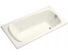Kohler Portrait K-1460-H2-96 Biscuit 6' Whirlpool Bath Tub with Right-Hand Drain