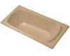 Kohler Portrait K-1461-H2-33 Mexican Sand 6' Whirlpool Bath Tub with Left-Hand Drain