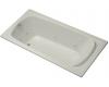 Kohler Portrait K-1461-H2-95 Ice Grey 6' Whirlpool Bath Tub with Left-Hand Drain