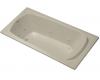 Kohler Portrait K-1461-H2-G9 Sandbar 6' Whirlpool Bath Tub with Left-Hand Drain