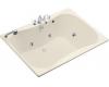 Kohler Infinity Bath Tub K-1487-HF-47 Almond 5' Whirlpool Bath Tub with Custom Pump Location