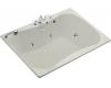 Kohler Infinity Bath Tub K-1487-HF-95 Ice Grey 5' Whirlpool Bath Tub with Custom Pump Location