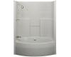Kohler Terracina K-1635-0 White 5' Whirlpool Bath Tub with Tile-Look Walls