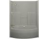 Kohler Terracina K-1635-CK-95 Ice Grey 5' Whirlpool Bath Tub with Tile-Look Walls and Custom Pump Location