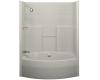 Kohler Terracina K-1635-CK-96 Biscuit 5' Whirlpool Bath Tub with Tile-Look Walls and Custom Pump Location