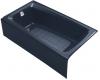 Kohler Mendota K-513-H2-52 Navy Whirlpool Bath Tub with Left-Hand Drain