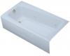 Kohler Mendota K-513-H2-6 Skylight Whirlpool Bath Tub with Left-Hand Drain