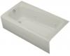 Kohler Mendota K-513-H2-95 Ice Grey Whirlpool Bath Tub with Left-Hand Drain
