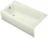Kohler Mendota K-513-H2-NG Tea Green Whirlpool Bath Tub with Left-Hand Drain