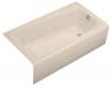 Kohler Mendota K-514-H2-55 Innocent Blush Whirlpool Bath Tub with Right-Hand Drain